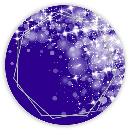 Capa Painel Redondo Sublimado - Abstrato Roxo