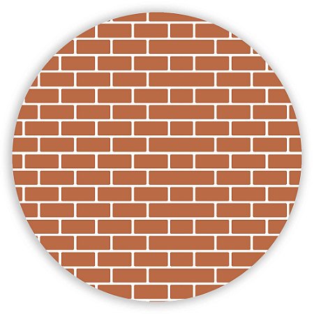 Capa Painel Redondo Sublimado - Tijolo