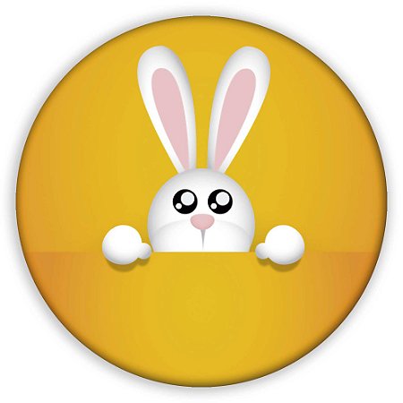 Capa Painel Redondo Sublimado - Coelho da Pascoa