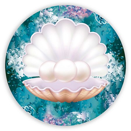 Capa Painel Redondo Sublimado - Concha