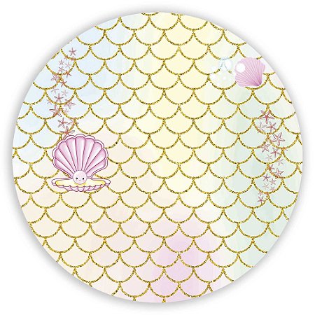 Painel Redondo - Concha - Sublimado 3D