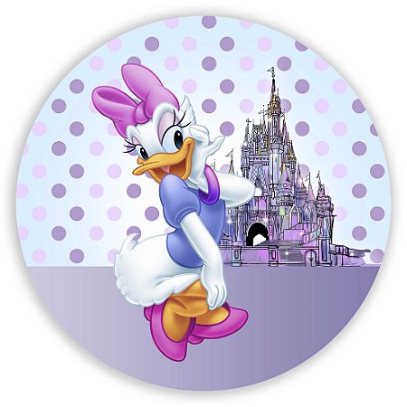 Capa Painel Redondo Sublimado - Margarida