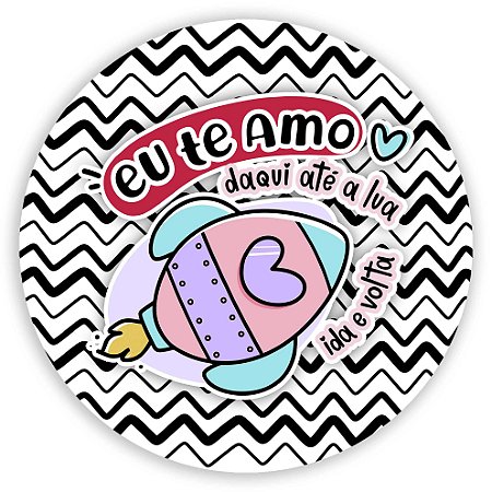 Capa Painel Redondo Sublimado - Dia dos Namorados