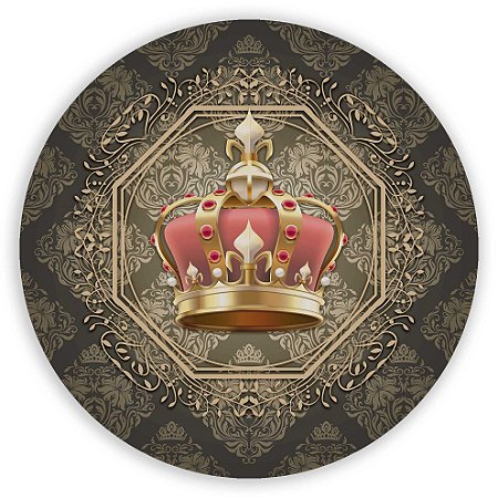 Capa Painel Redondo Sublimado - Coroa