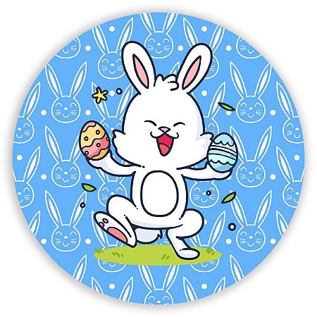 Capa Painel Redondo Sublimado - Páscoa
