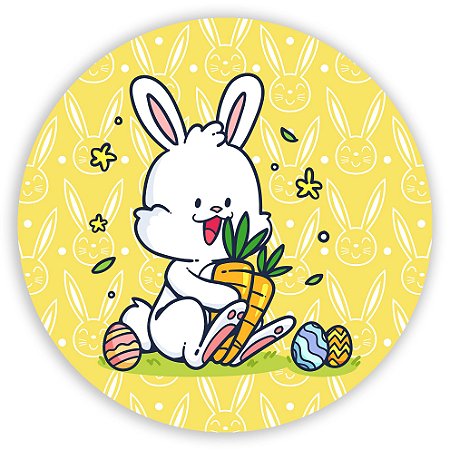 Capa Painel Redondo Sublimado - Páscoa