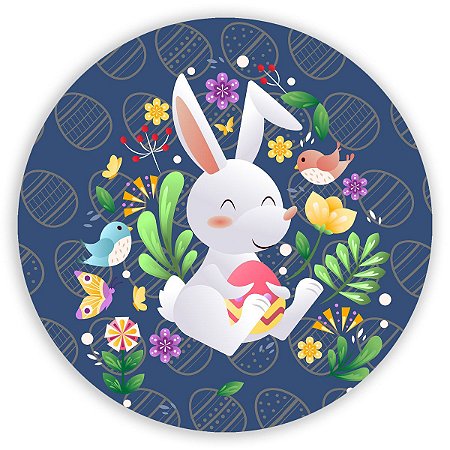 Capa Painel Redondo Sublimado - Páscoa