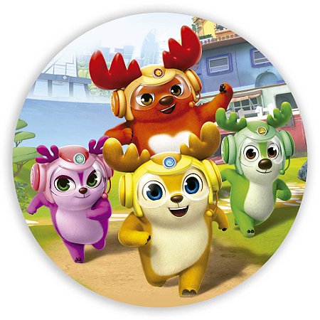 Capa Painel Redondo Sublimado - Deer Squad
