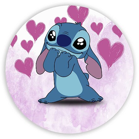 Capa Painel Redondo Sublimado - Stitch