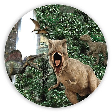 Capa Painel Redondo Sublimado - Dinossauro