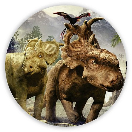 Capa Painel Redondo Sublimado - Dinossauro