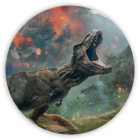 Capa Painel Redondo Sublimado - Dinossauro