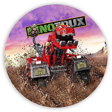 Painel Redondo - DinoTrux  - Sublimado 3D