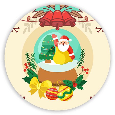 Painel Redondo - Natal  - Sublimado 3D