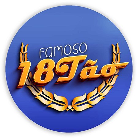 Capa Painel Redondo Sublimado - 18 Anos