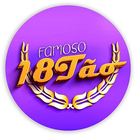 Capa Painel Redondo Sublimado - 18 Anos