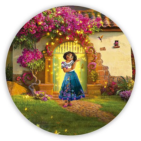 Capa Painel Redondo Sublimado - Encanto