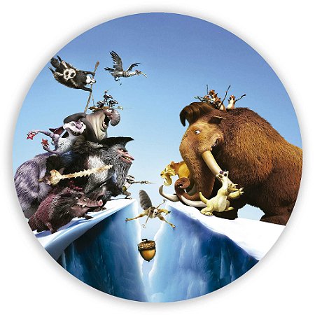 Painel Redondo - Era do Gelo - Sublimado 3D