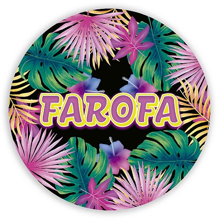 Capa Painel Redondo Sublimado - Farofa