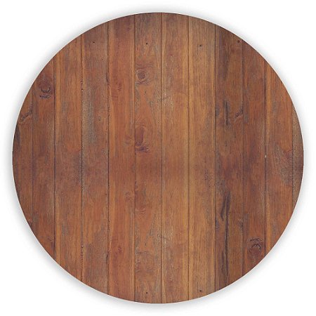 Capa Painel Redondo Sublimado - Madeira Ripada