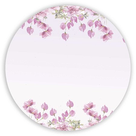Capa Painel Redondo Sublimado - Floral