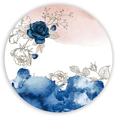 Capa Painel Redondo Sublimado - Floral