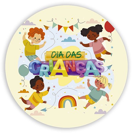 Painel Redondo - Dia das Criancas   - Sublimado 3D