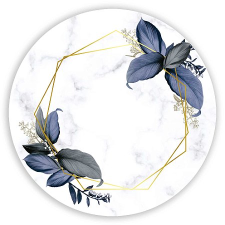 Capa Painel Redondo Sublimado - Floral Geometrico