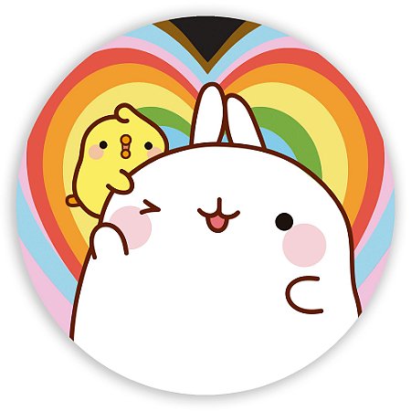 Painel Redondo - Molang - Sublimado 3D