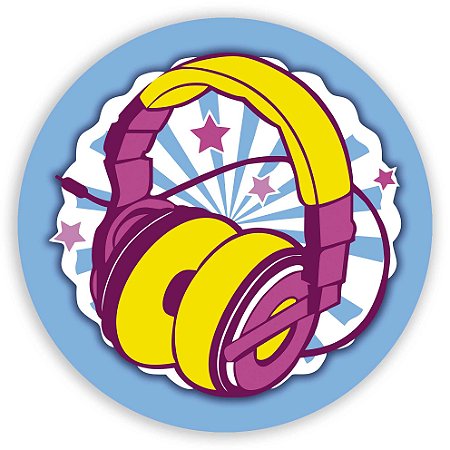 Painel Redondo - Fone - Sublimado 3D