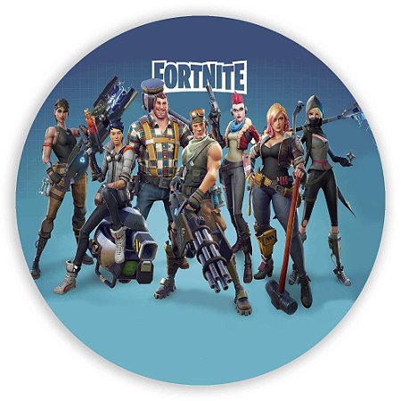 Capa Painel Redondo Sublimado - Fortnite