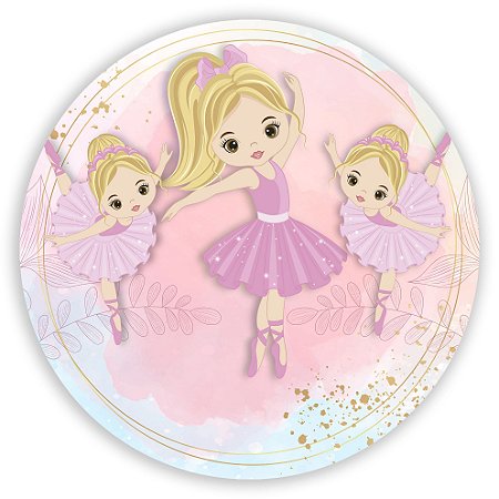 Capa Painel Redondo Sublimado - Bailarina
