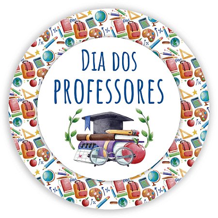 Capa Painel Redondo Sublimado - Dia dos Professores
