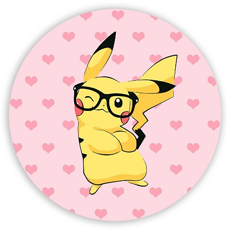 Capa Painel Redondo Sublimado - Pokemon