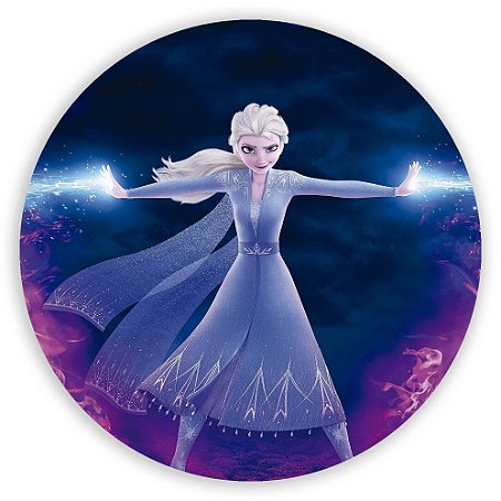 Capa Painel Redondo Sublimado - Frozen