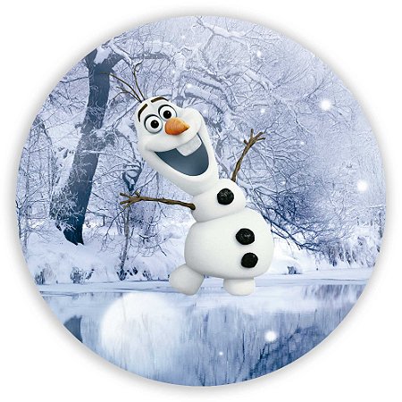 Capa Painel Redondo Sublimado - Frozen