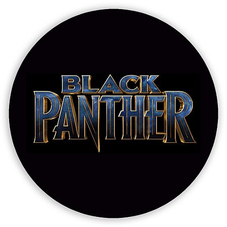 Capa Painel Redondo Sublimado - Pantera Negra