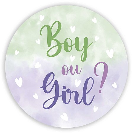 Capa Painel Redondo Sublimado - Chá de Bebê