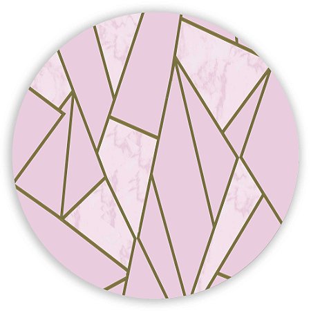 Capa Painel Redondo Sublimado - Geometrico