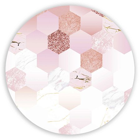 Capa Painel Redondo Sublimado - Geometrico