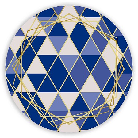 Capa Painel Redondo Sublimado - Geometrico