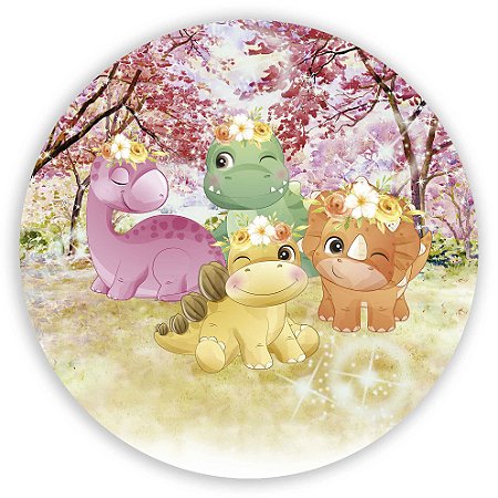 Capa Mini Painel Sublimado - Dinossauro Cute