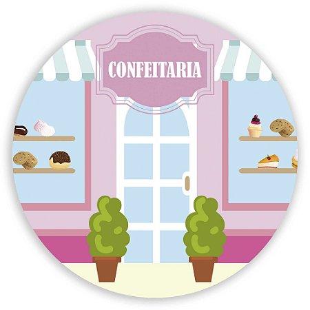 Capa Mini Painel Sublimado - Confeitaria