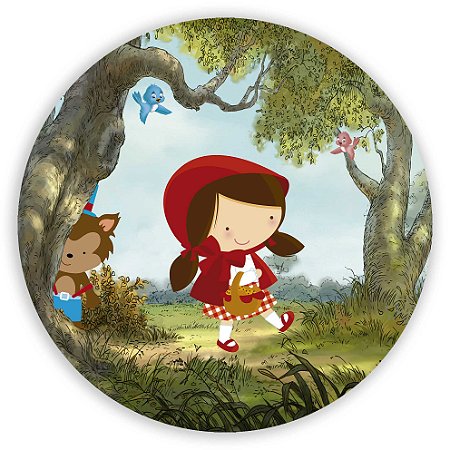 Capa Mini Painel Sublimado - Chapeuzinho Vermelho