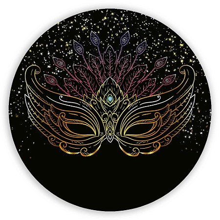 Capa Painel Redondo Sublimado - Carnaval