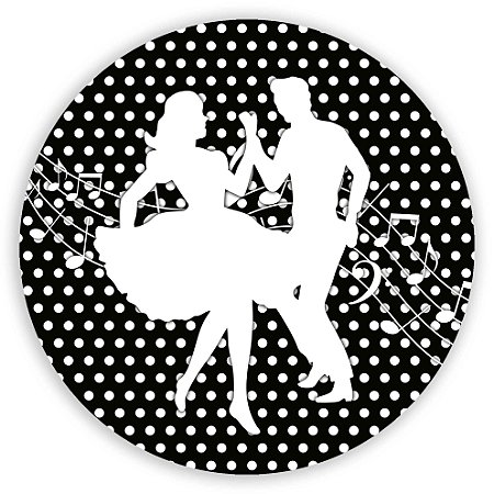 Capa Painel Redondo Sublimado - Anos 80