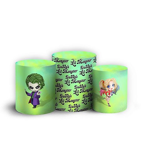 Capas Trio Cilindro Sublimado Vest Facil - Arlequina