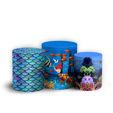 Capas Trio Cilindro Sublimado Vest Facil - Ariel