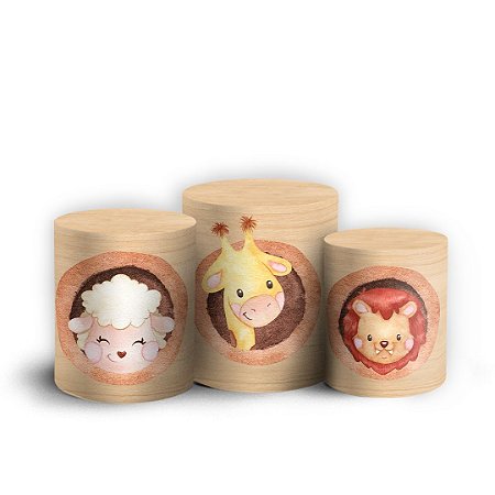 Capas Trio Cilindro Sublimado Vest Facil - Arca de Noé