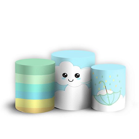 Capas Trio Cilindro Sublimado Vest Facil - Chuva de Benção